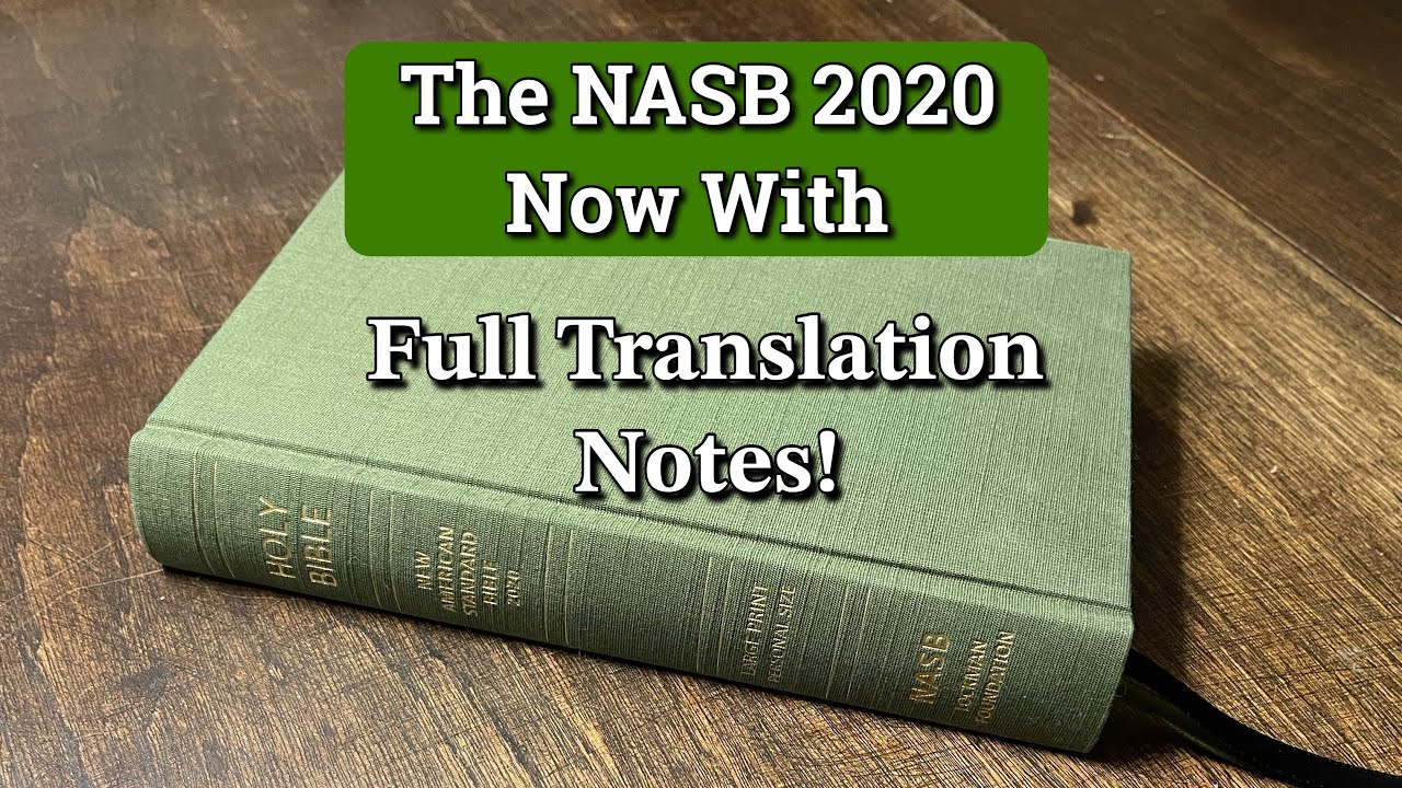 NASB 2020 Large Print Personal Size Bible (with Full Translation Footnotes!)