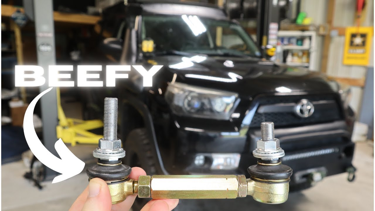 Toyota 4Runner 2012 года (5-го поколения) — как установить модернизированные концевые тяги стабил...