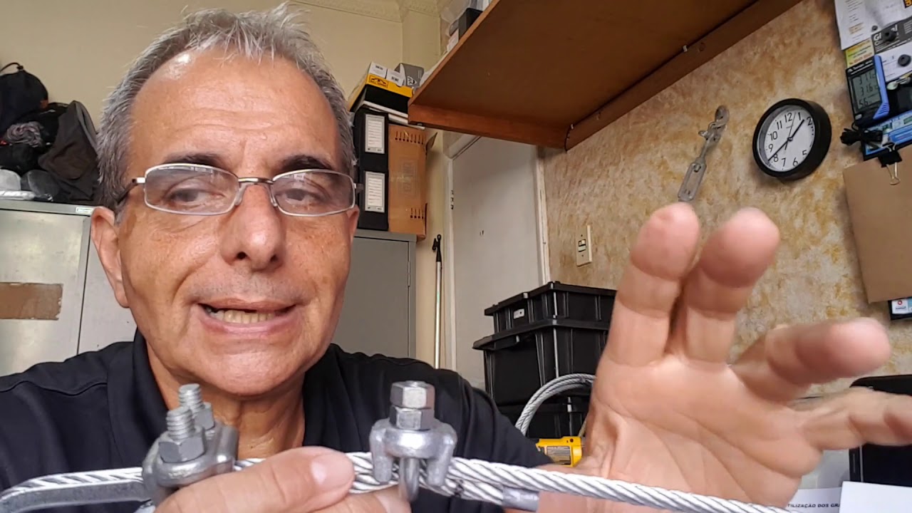 Video-3 Como instalar grampos leves e pesados em cabo de aço.
