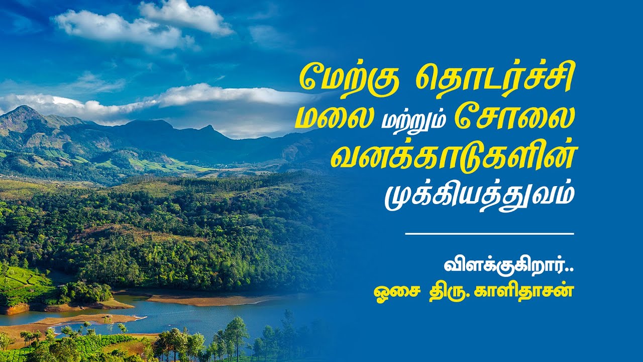 மேற்கு தொடர்ச்சி மலை மற்றும் சோலை வனக்காடுகளின் முக்கியத்துவம் | ஓசை திரு. காளிதாசன்