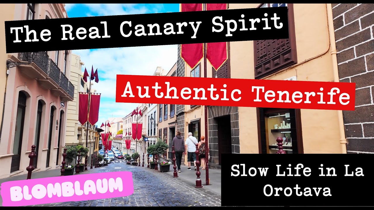 La Orotava Walk | Authentic Canarian Town in Northern Tenerife | Culture, Coffee & Architecture 4K