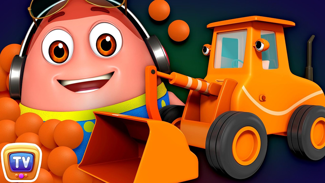Learn Orange Color with Surprise Eggs Ball Pit Show + More Funzone Songs for Kids - ChuChu TV