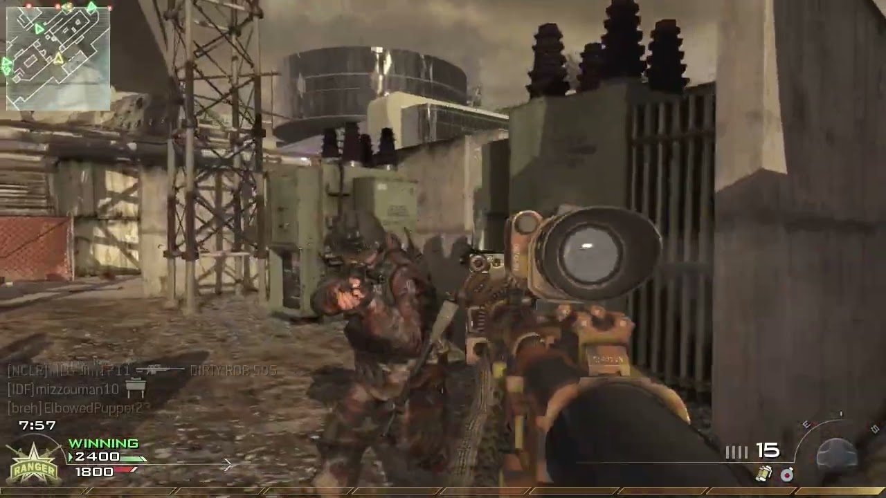 CoD MW2 TDM Gameplay Xbox 360