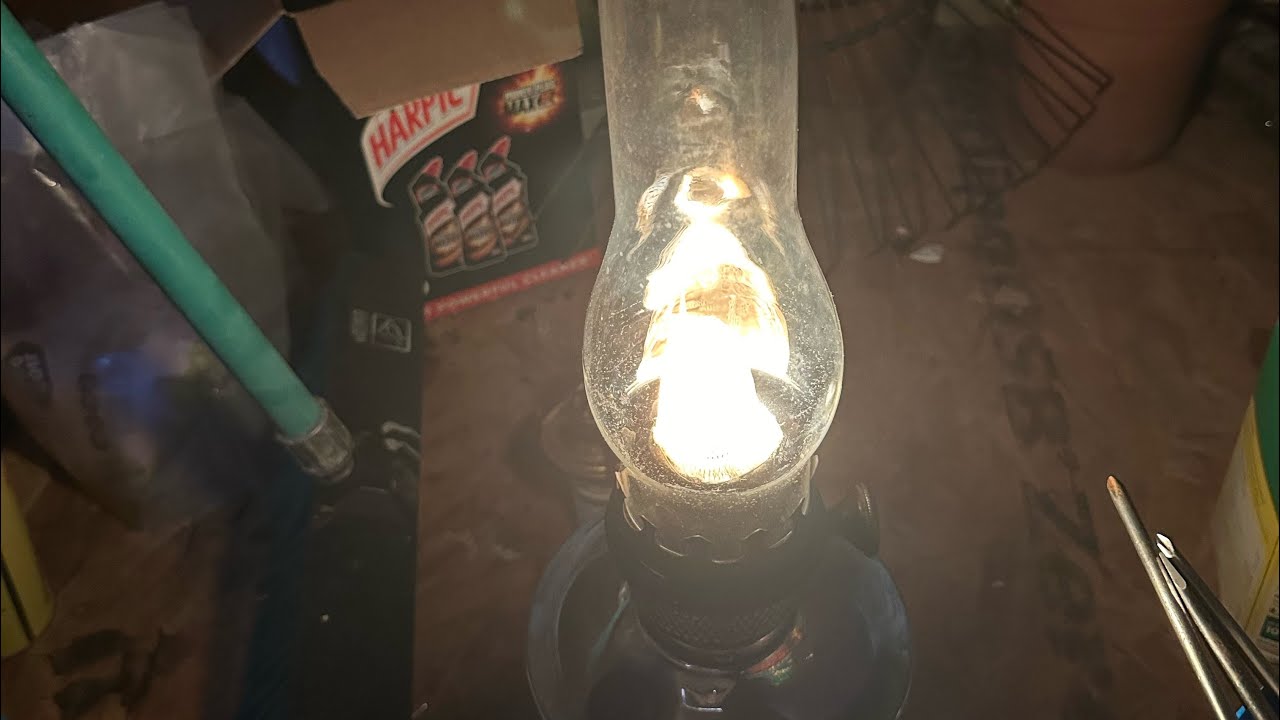 Famos 120 cp oil lamp (part 3) glowing mantle