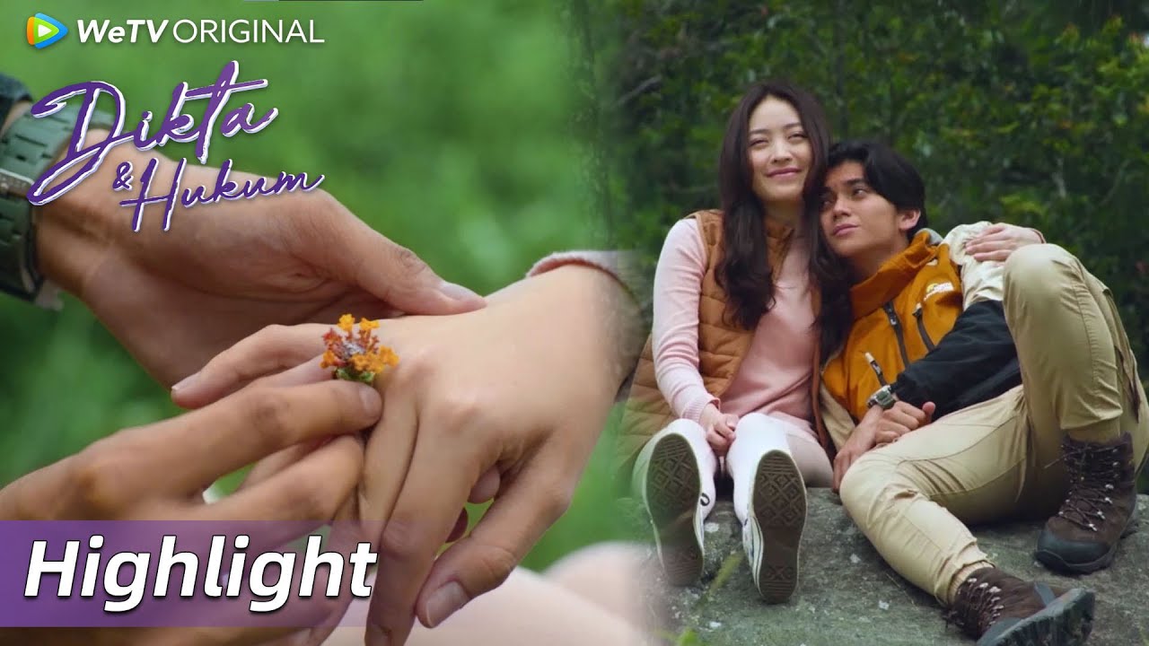 Highlight EP08 So sweet banget! Dikta memberi cincin bunga ke Nadhira | WeTV Original Dikta & Hukum