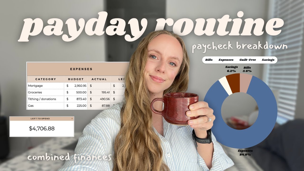 PAYDAY ROUTINE 💸 Zweiw&ouml;chentliches Gehaltsbudget | Sparen, Investieren und Ausgeben in unseren 20ern