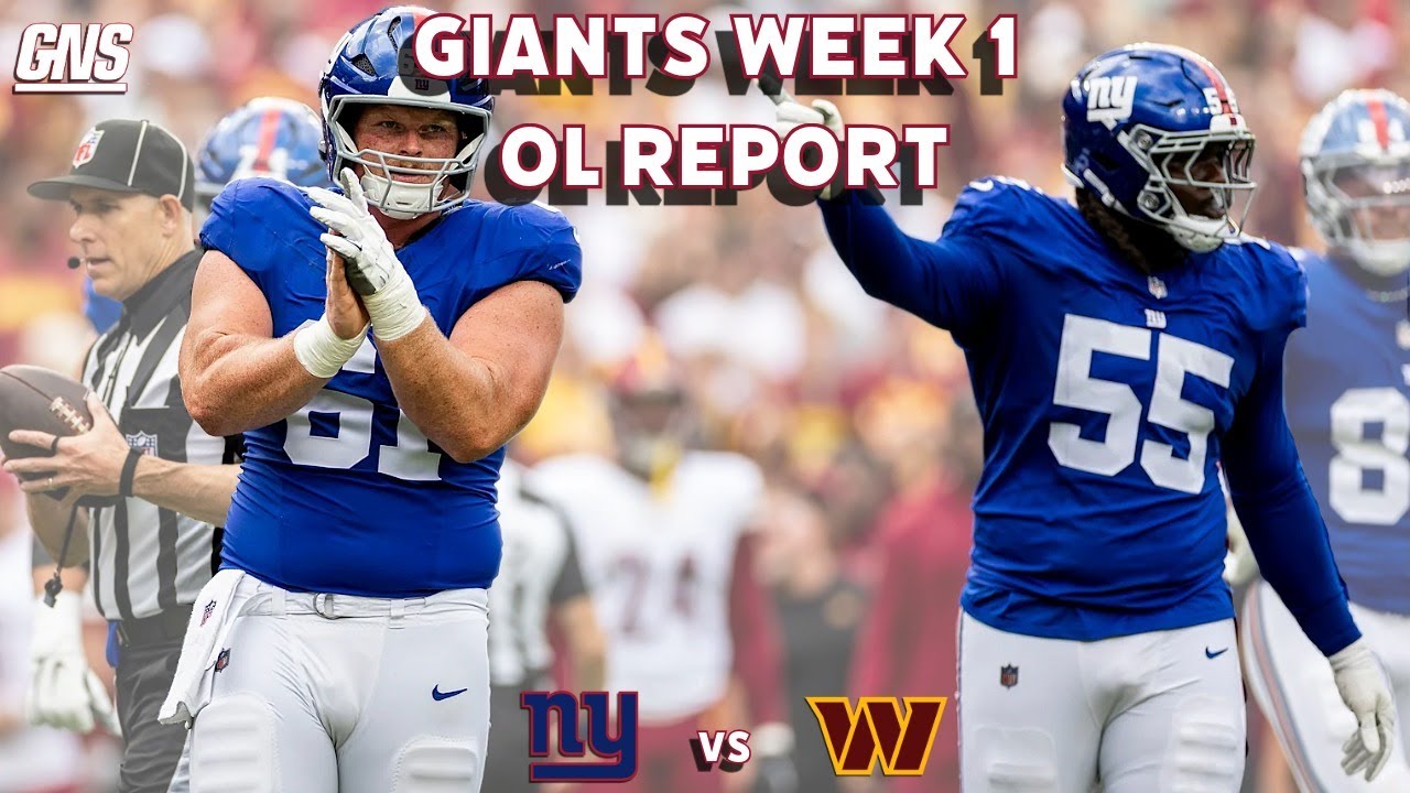 Giants Week 1 Offensive Line Report