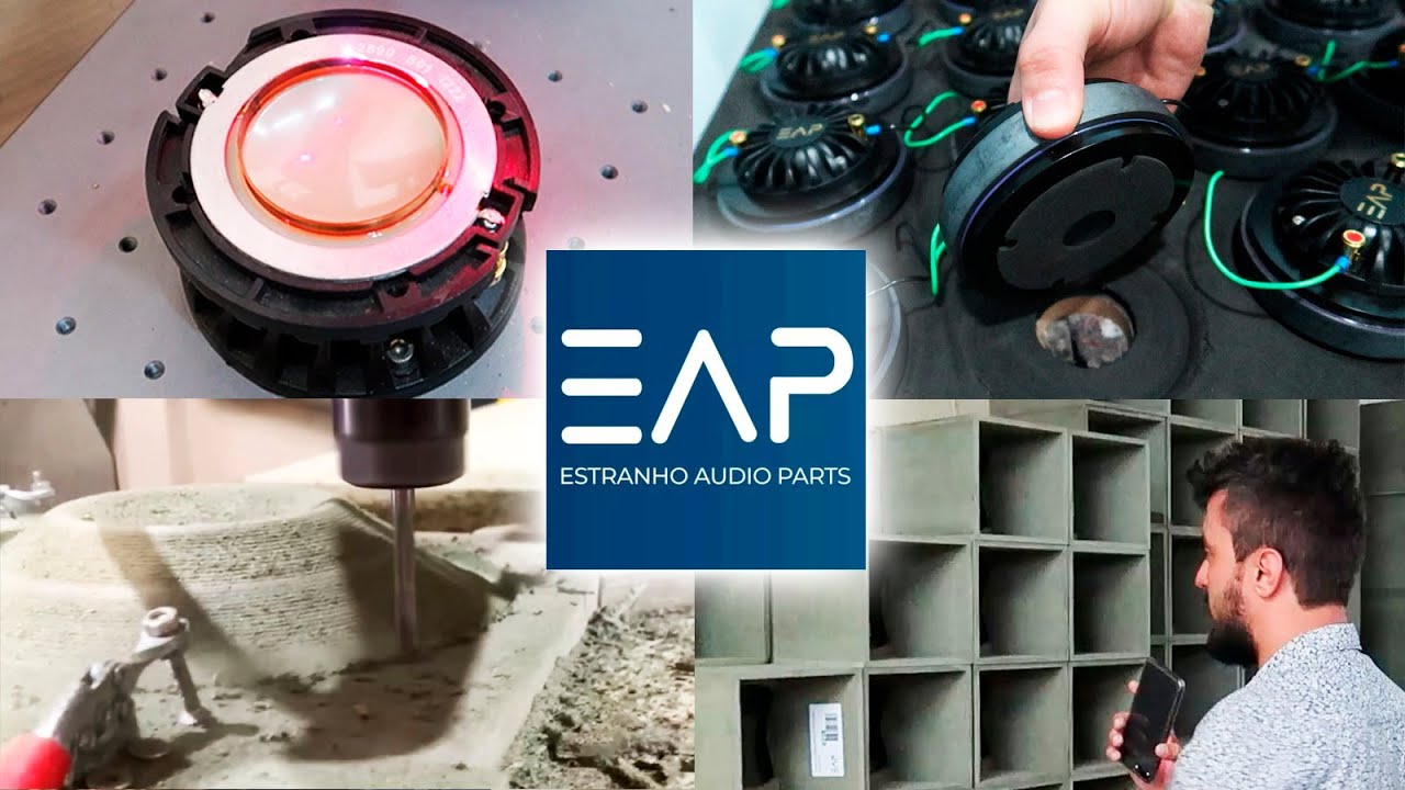 Visita Fábrica EAP Estranho Audio Parts - Como são feitos os Drivers e Caixas
