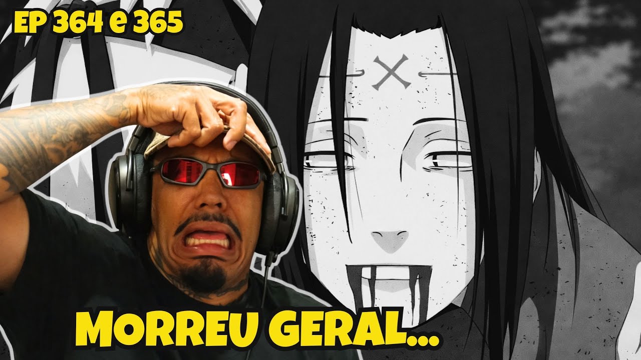 A MORTE DE NEJI + OS 4 HOKAGES REVIVIDOS - Episódios 364 e 365 - SNOPEY assistindo NARUTO SHIPPUDEN
