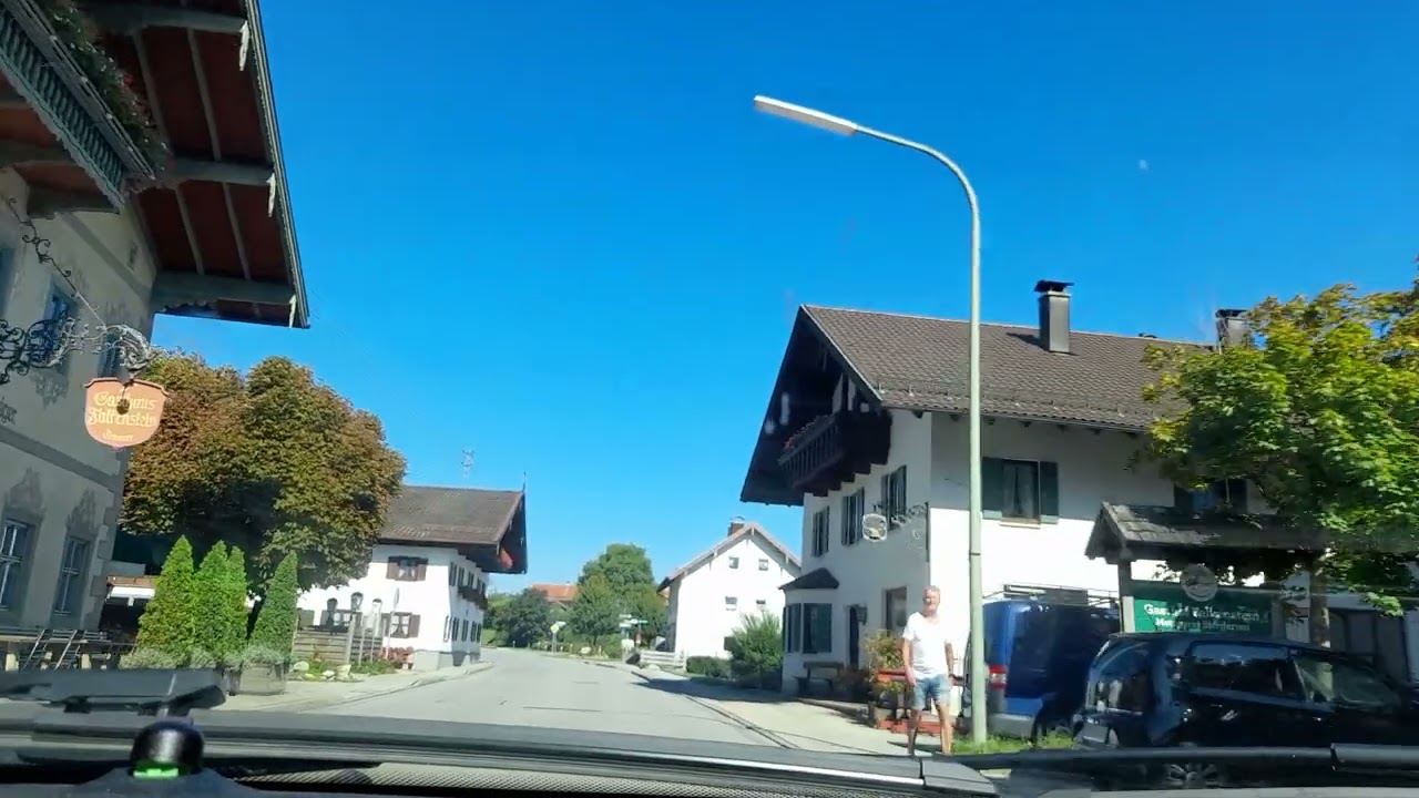 Autofahrt, Flintsbach, Landkreis Rosenheim, Bayern