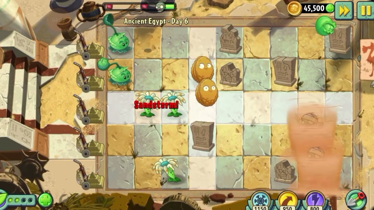 Прохождение Plants vs Zombies 2 или Растения против зомби 2, 1 часть