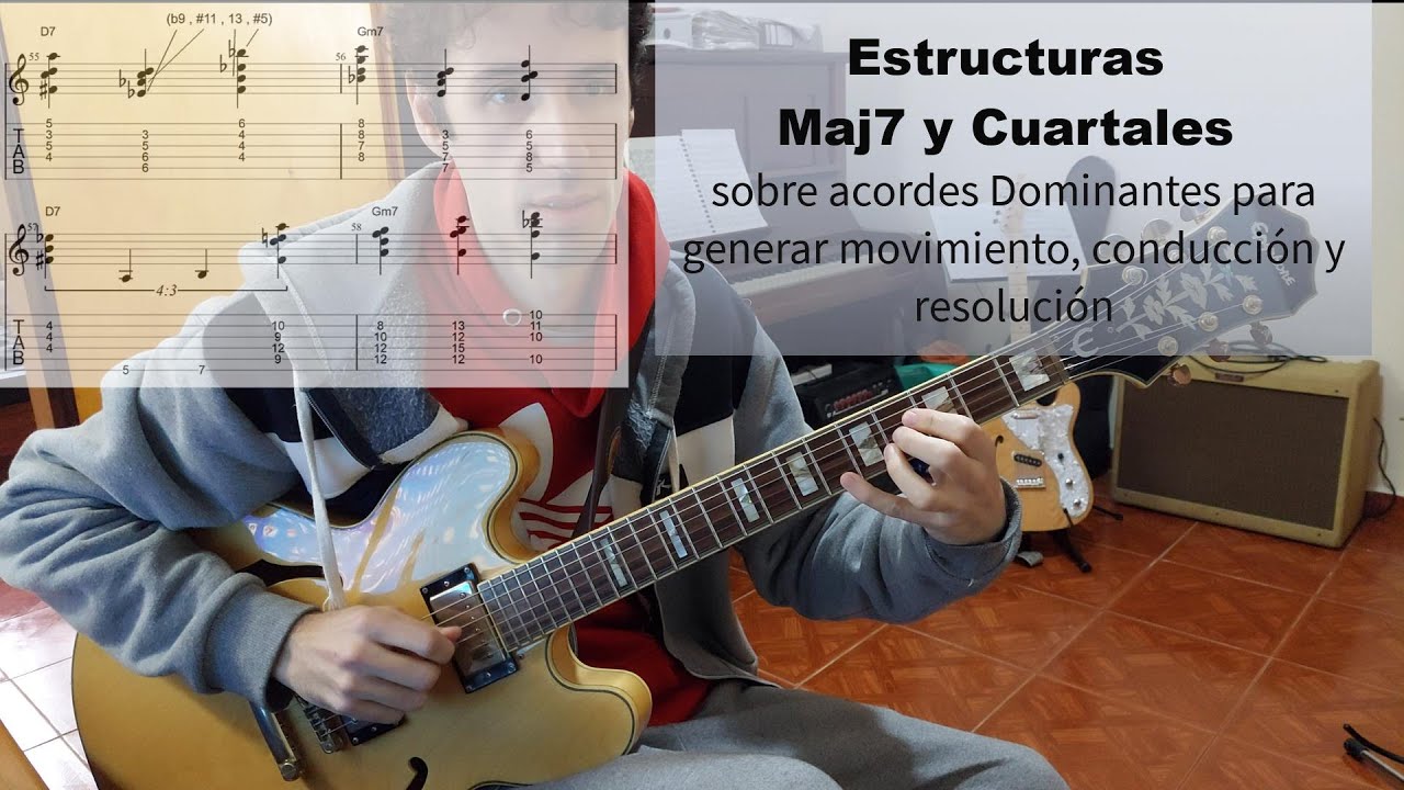 Aplicación de Estructuras Maj7 y Cuartales (para generar conducción Armónica).