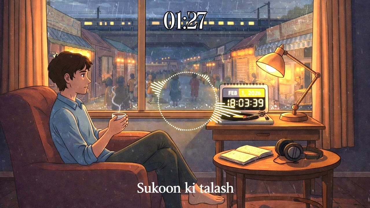 Sukoon ki talash best lofi songs hindi 2026♥️🌙 #Lofi2026 #LofiHipHop  #Music2026 #LofiGirl
