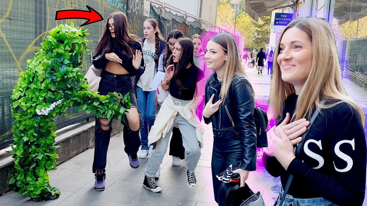 BUSHMAN PRANK IN BUCHAREST ROMANIA