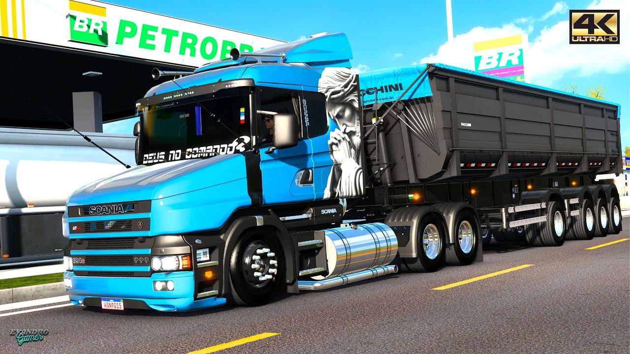 Minas Interior Scania 124G Qualificada Caçãmba Facchini Sója (39 t) Ets2 V1.58