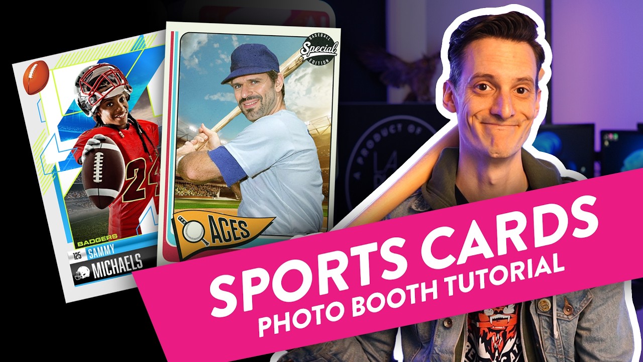 Creating Sports Trading Cards with Photo Booth Upload