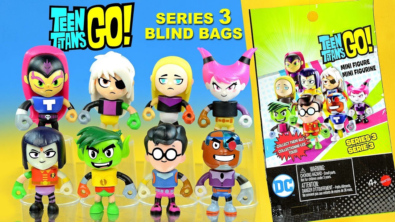 Teen Titans Go! Robin Cyborg Beast Boy Raven Starfire Ravager Terra & Jinx Series 3 Complete