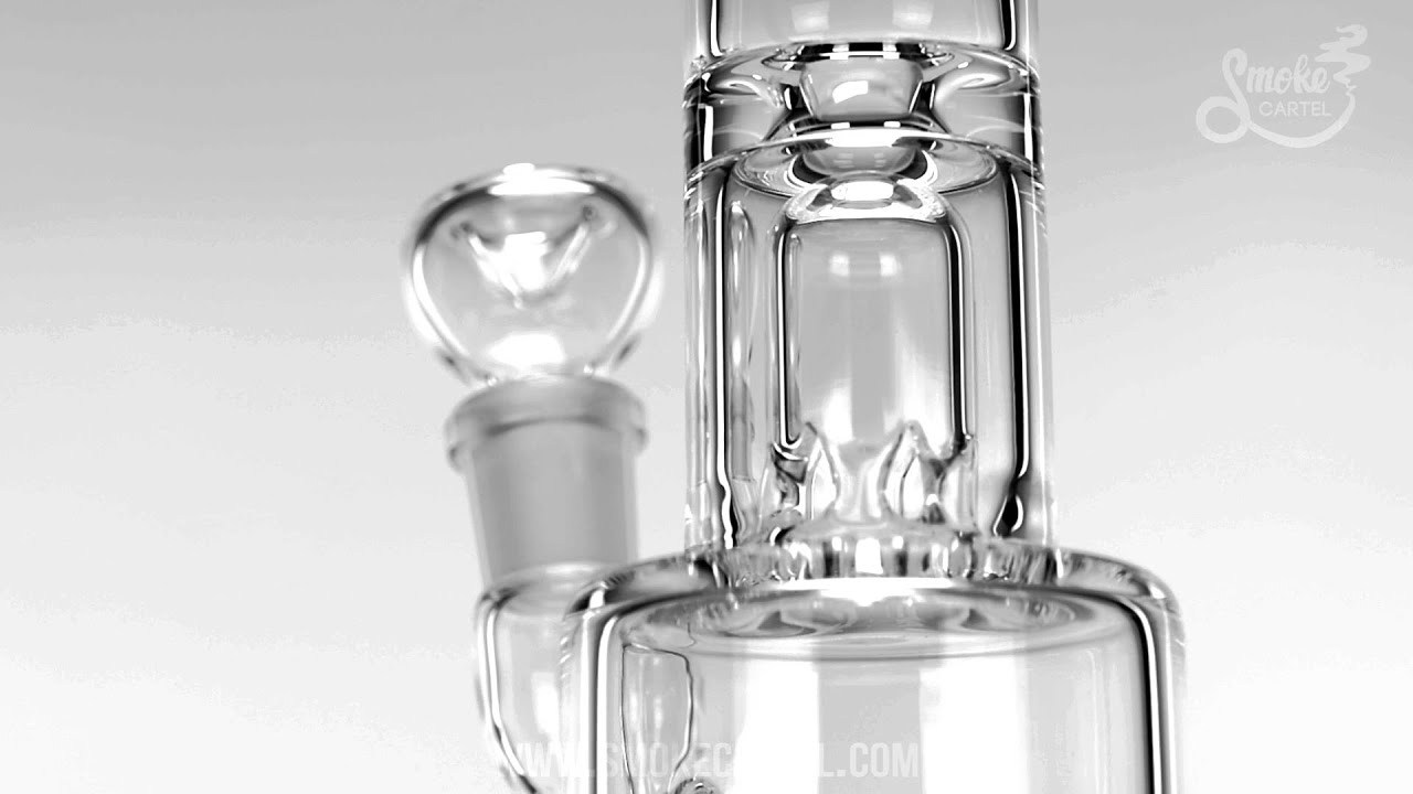 Burner Glassworks Inset Showerhead Tube with Splash Guard and Ice Pinch