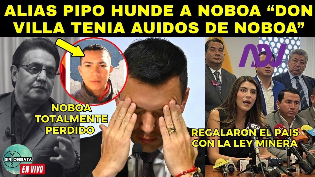 NOBOA HUNDIDO Y ACUSADO DE DESVIVIR A DON VILLA ¡MEDIOS ESPAÑOLES REVELAN INFORMACION OCULTA!