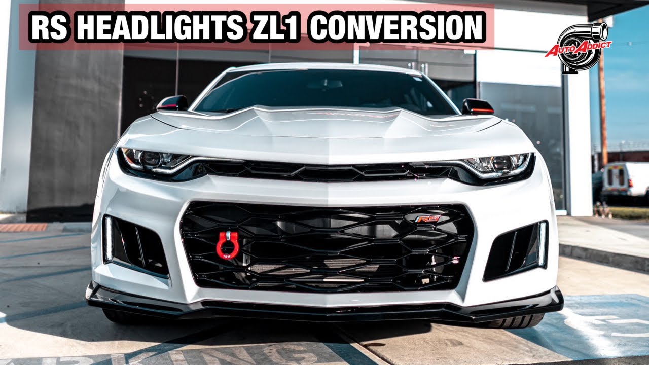 Camaro RS Redline 2023 года | Бампер ZL1 с фарами RS | @AutoAddictUSA