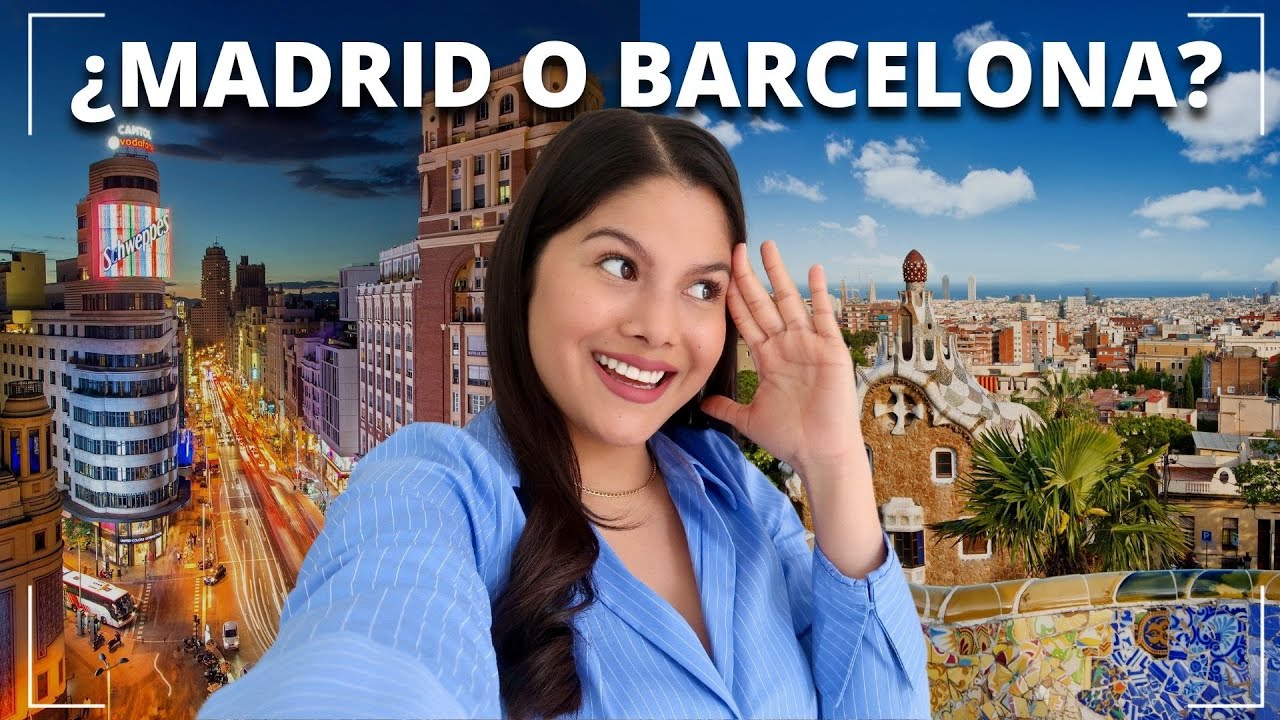 🇪🇸​ ¿Cuál es el MEJOR LUGAR para vivir en España? ¿BARCELONA o MADRID?