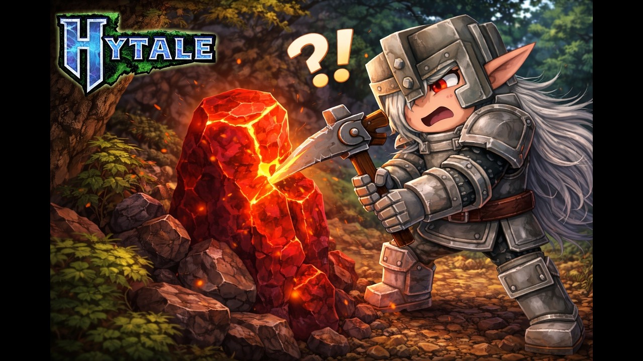 Hytale | A Mineral Too Strong to Break – Burned by Lava | No Commentary