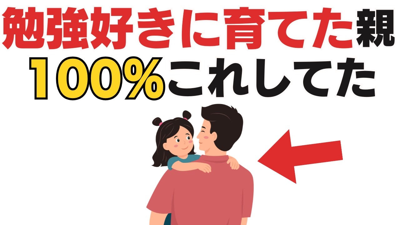 【0〜6歳】勝手に勉強好きになる子の親がしている7つの習慣【子育て雑学】
