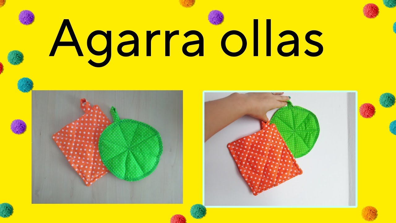 Como hacer coge ollas o agarra ollas super f&aacute;ciles para tu cocina