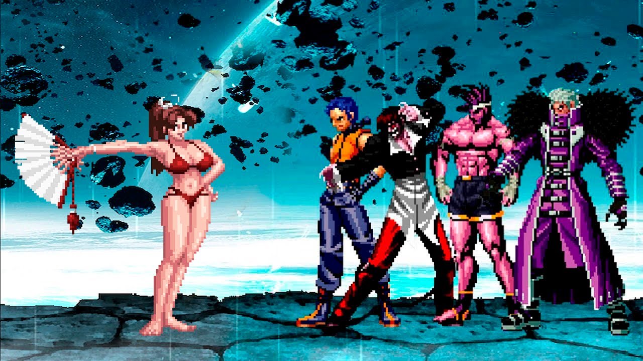 [KOF Mugen] Mai Shiranui Team vs KOF Bosses Team