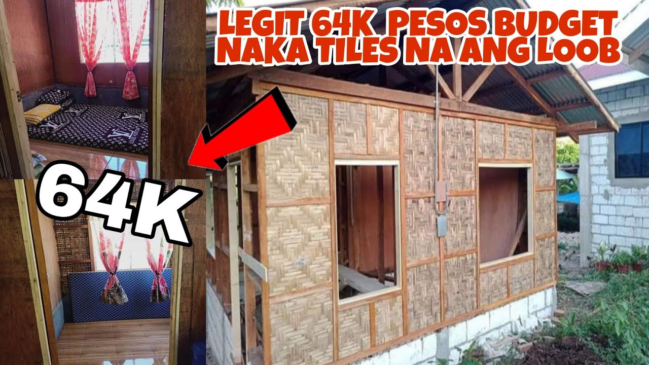 LEGIT!!64K PESOS nka TILES na ang loob/Pinaka MURANG BAHAY