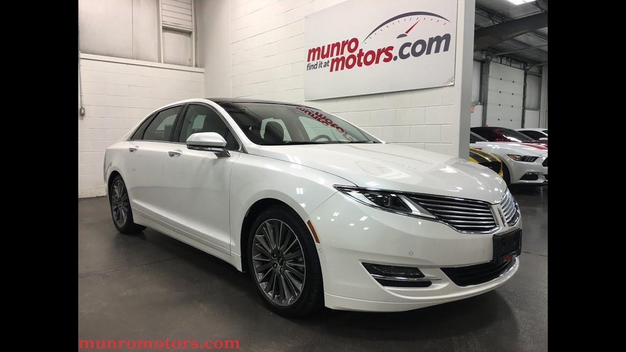 2013 Lincoln MKZ AWD SOLD Panoramic BLIS Platinum White Navigation Munro Motors