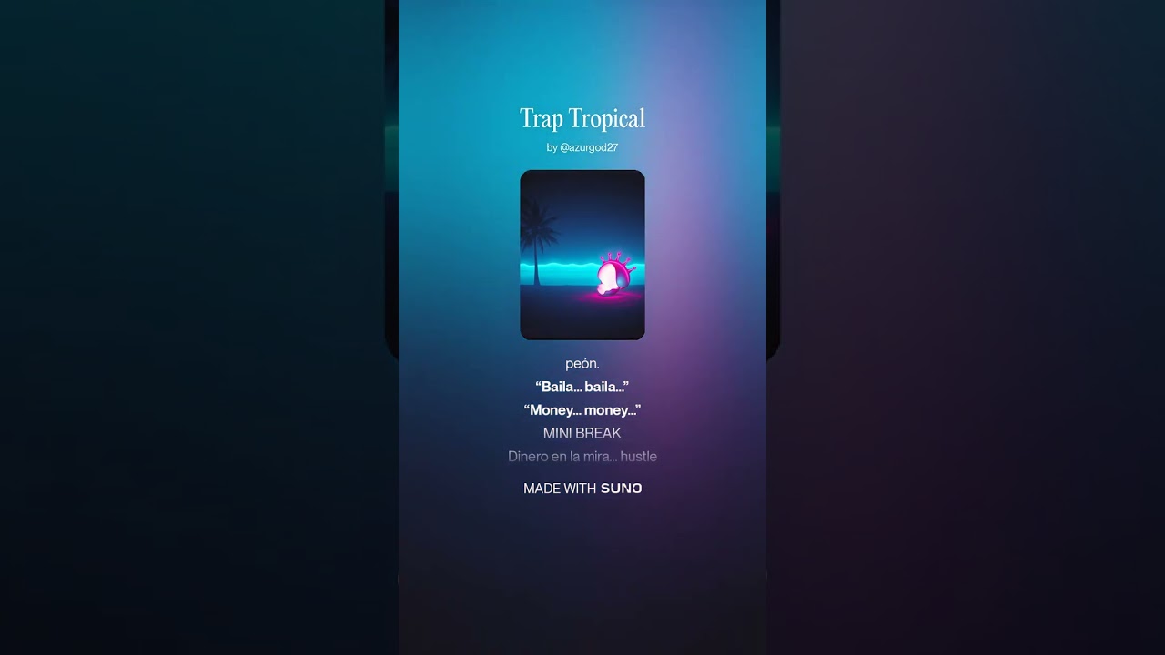 Trap Tropical, lyrics and voice of @neciandofmuzik ft Azur Productions-