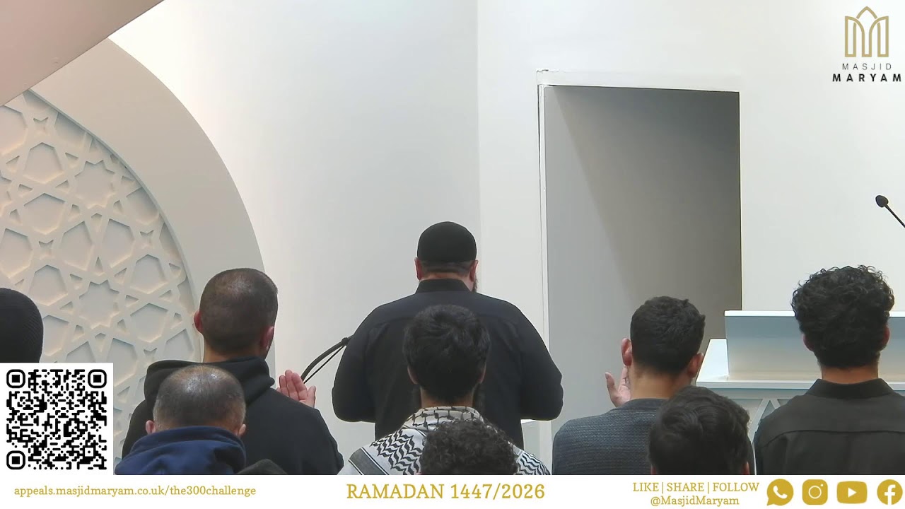 Night 26: Taraweeh Prayer 2026 | 1447 | Qari Abdul Wahab Tahir & Imam Waleid