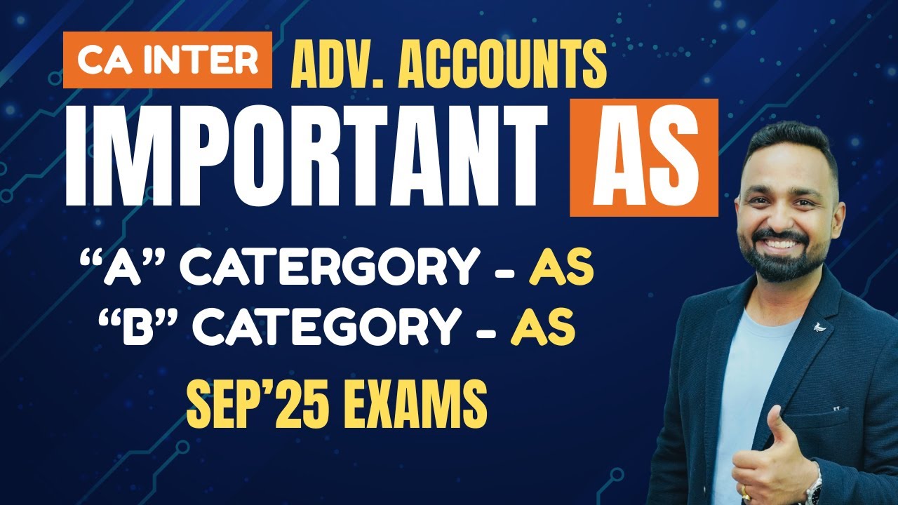 Most Important AS for CA Inter Sep'25 Exam | Last 4 Exams Analysis | CA Jai Chawla