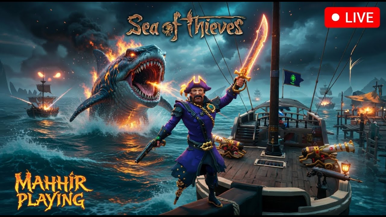 Ajao Sab aj Honga Tandap Karenge Sea of Thieves mein | 1k Done 2k Loading