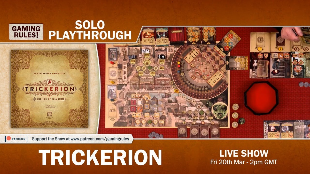 Trickerion - Solo Playthrough with Gaming Rules!