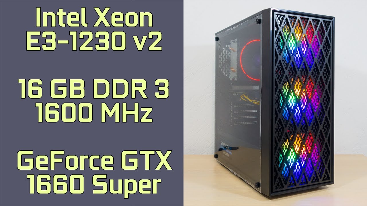 Intel Xeon E3-1230 v2 and GeForce GTX 1660 Super Gaming Test 2023