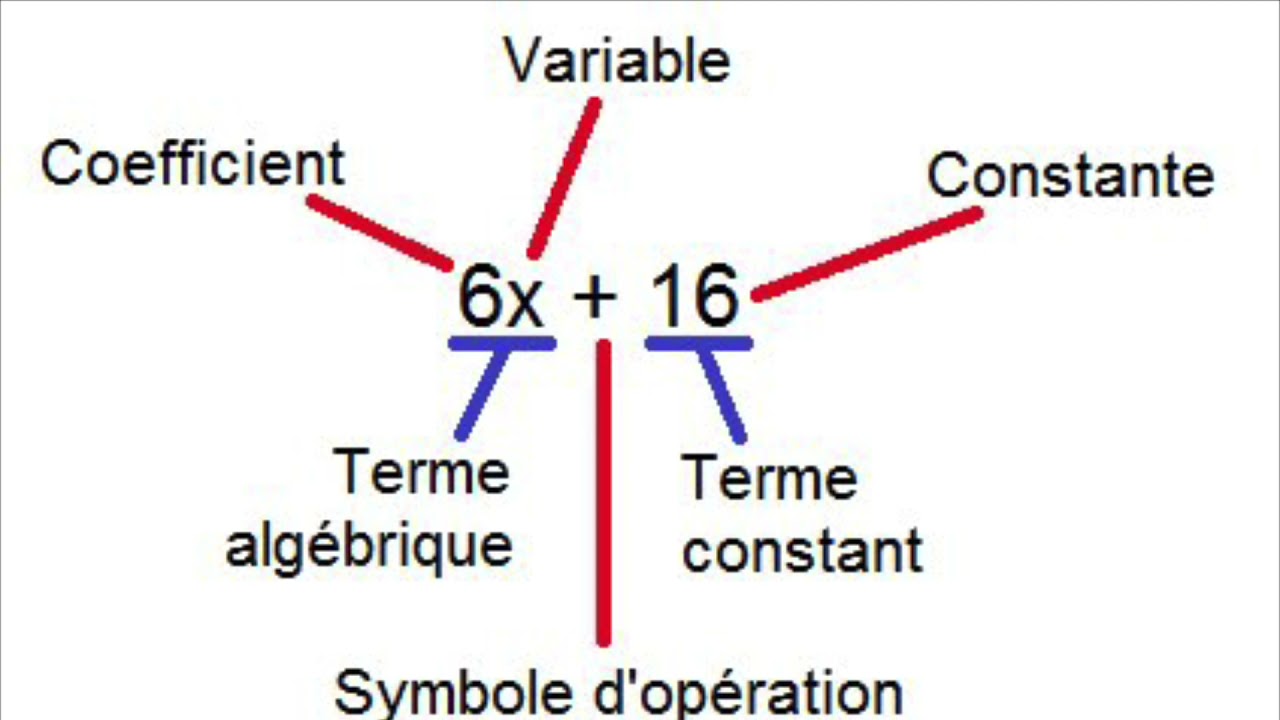 Introduction &agrave; l&rsquo;alg&egrave;bre Partie 1 ( secondaire 2)
