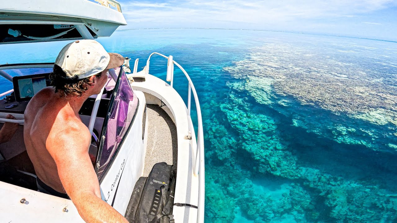 CLEAREST WATER EVER 3 Days Boat Camping & Spearfishing For Food