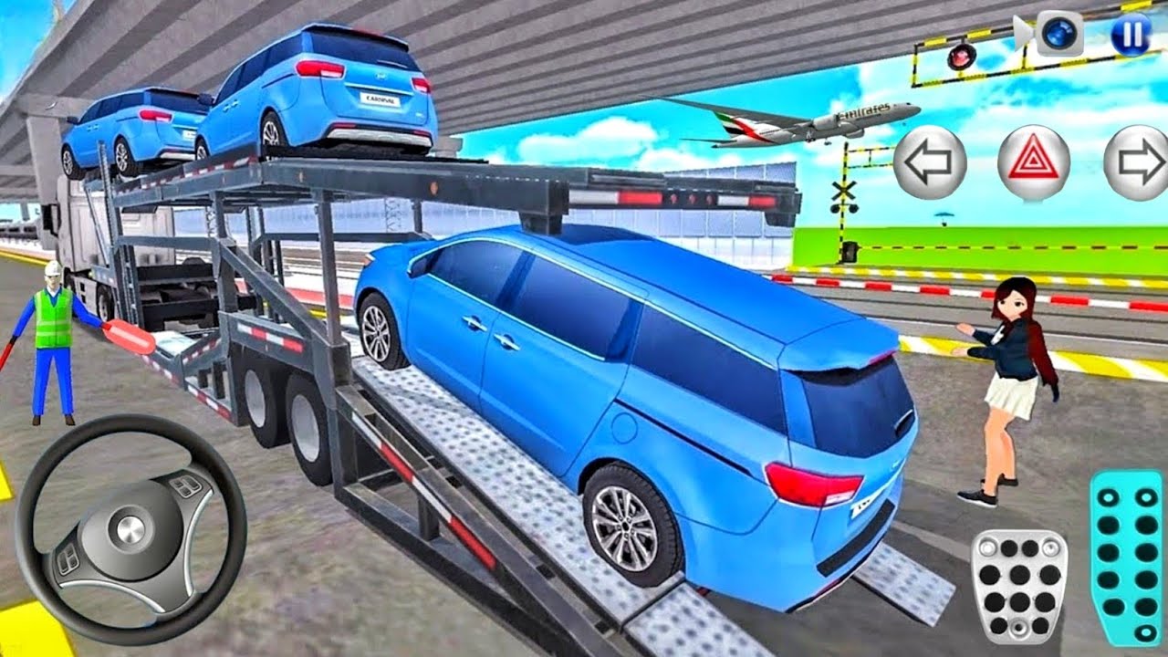 Old KIA Carnival MPV Car Multi Storey Transporter Truck - 3D Driving Class 2026! Android Gameplay