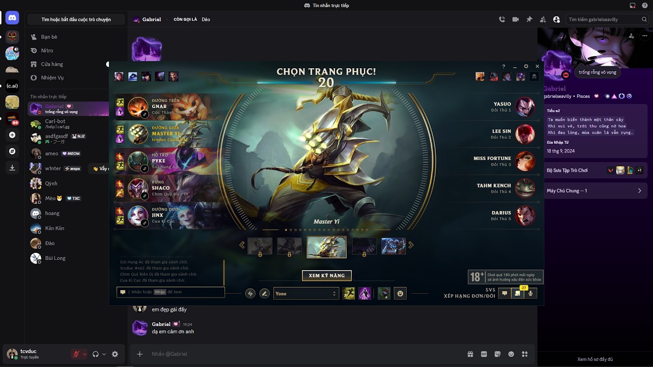 Rank Đồng Master Yi