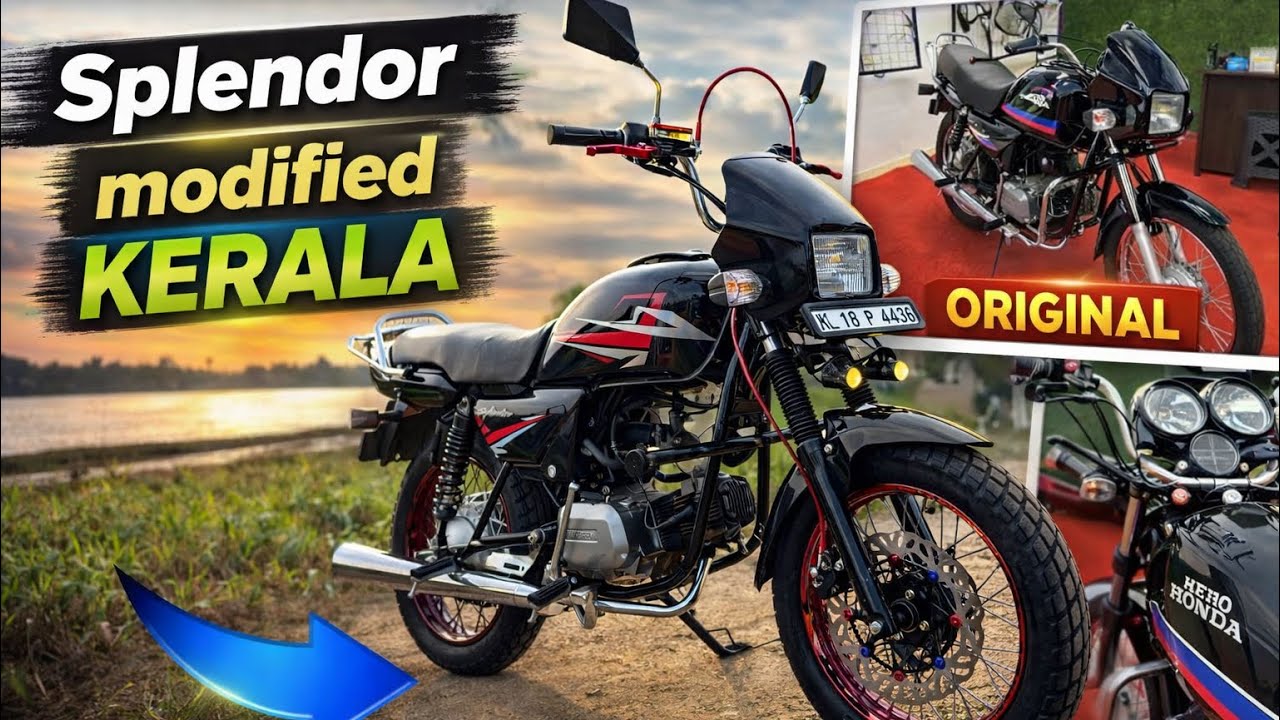 Splendor modified Kerala 🔥 | hero honda splendor modified | hero honda splendor restoration |