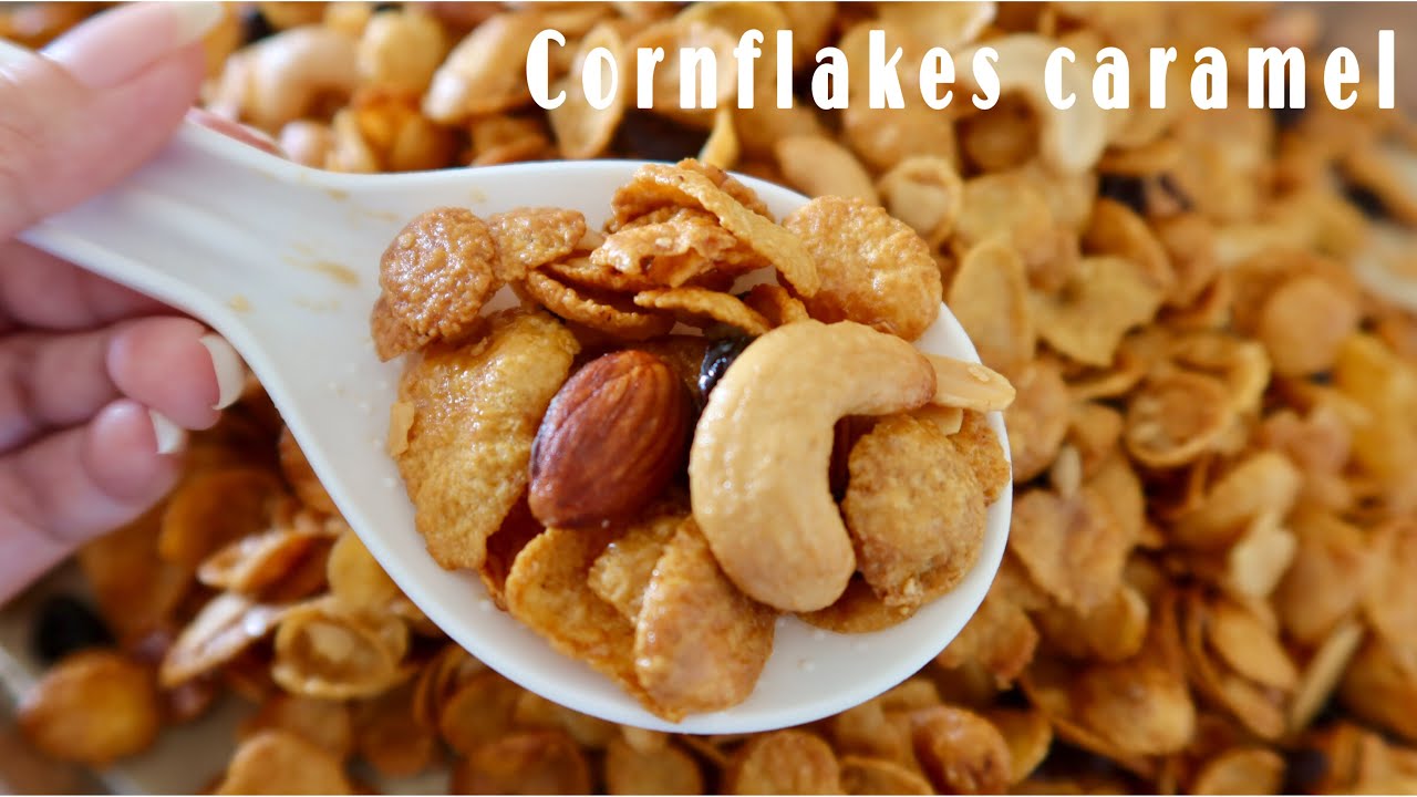 Cornflakes Caramel สูตรทำขาย หอมคาราเมล เข้มข้น กรอบนานเป็นเดือน