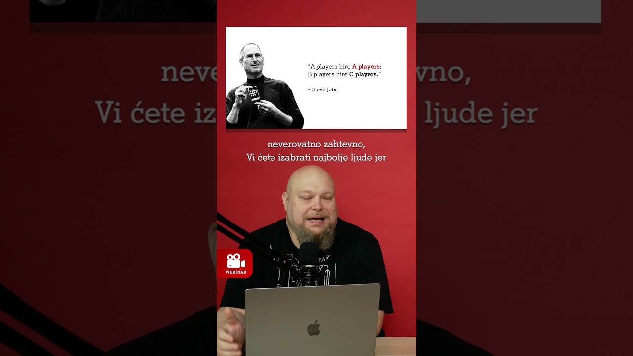 Najbolji biraju najbolje, prosečni ispod prosečne - Webinar 021 - Ivan Minić