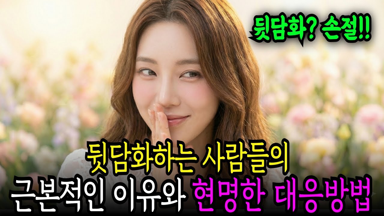 남 욕하기 좋아하는 사람 뒷담화 하는 사람들의 찌질한 심리 특징과 우아하게 대처하는 자세