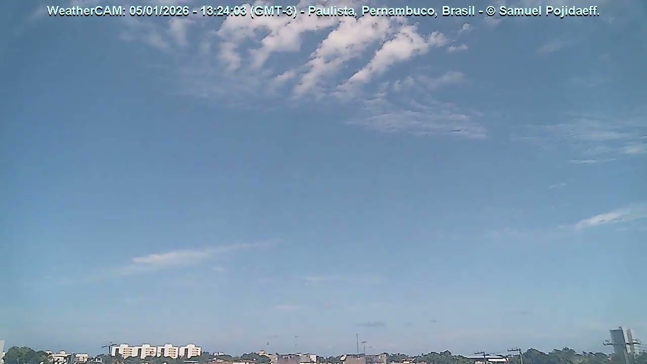 WeatherCAM - Timelapse - Primeiro Registro do Ano - Paulista-PE - 05/01/2026.