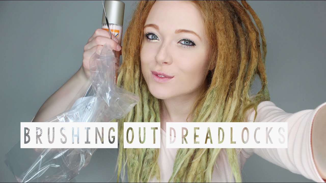BRUSHING OUT SOME DREADLOCKS AFTER 2 YEARS