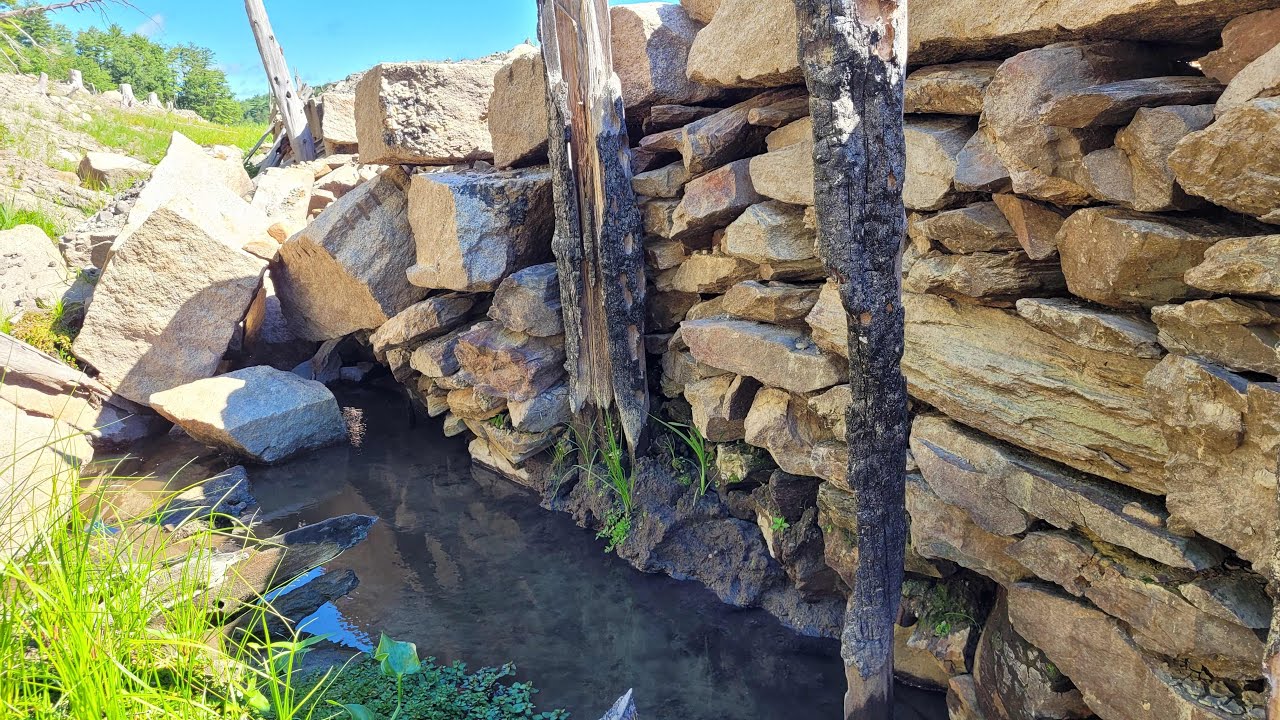 The Sandbank Lock in Dundee Pond, Windham Maine in depth