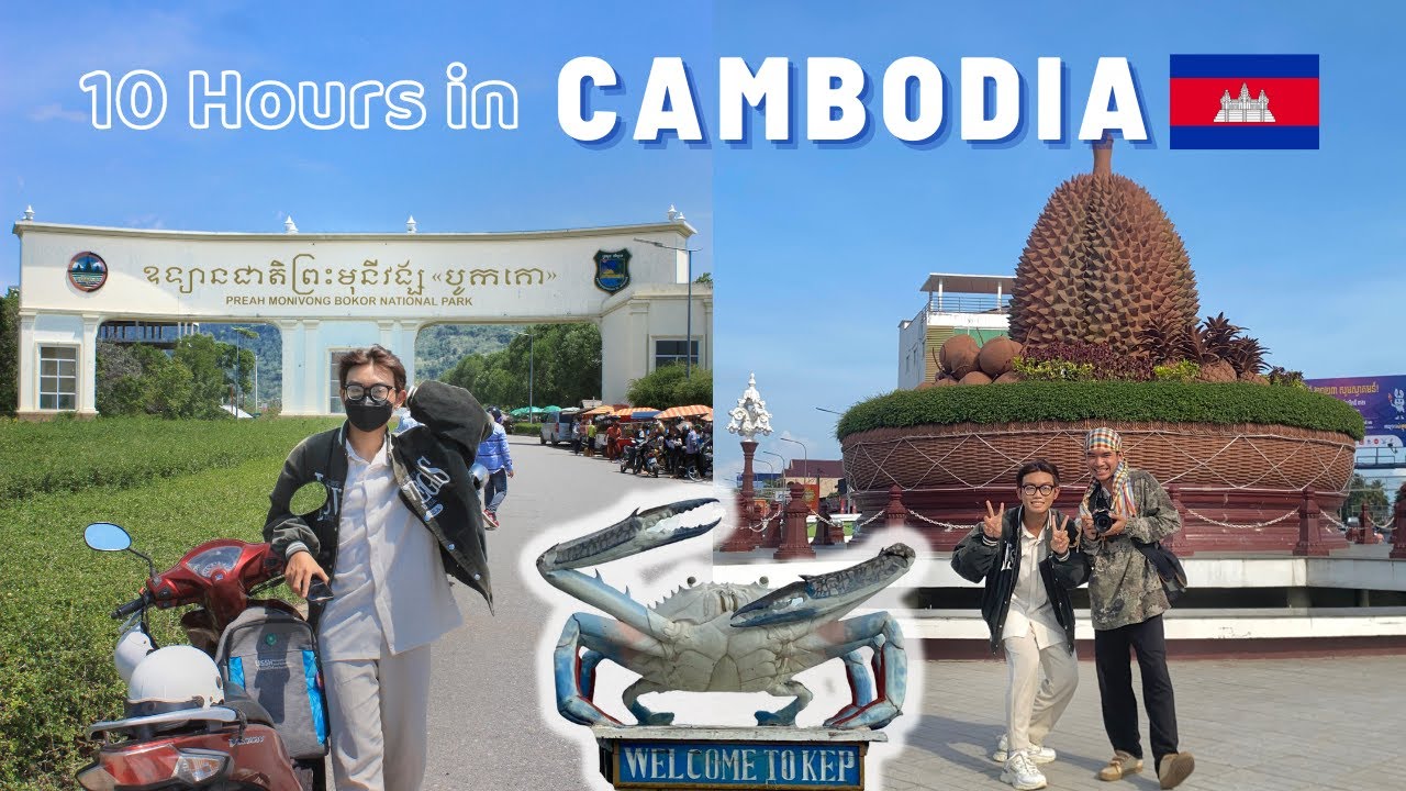 travel vlog 🇰🇭 SANG CAMPUCHIA BẰNG XE MÁY TỪ HÀ TIÊN  🛵 | núi Bokor, Kampot, Kep,