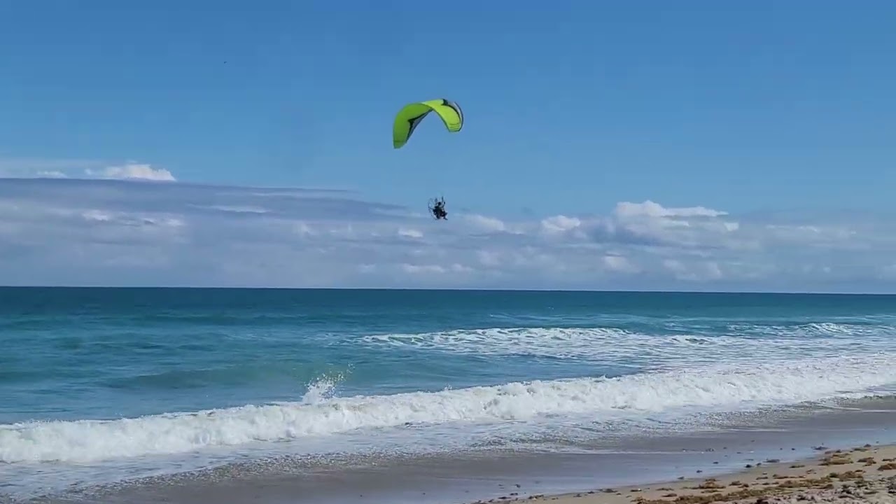 Para-Plane flying over Beach at Hutchinson Island Beach Resort, Stuart, FL